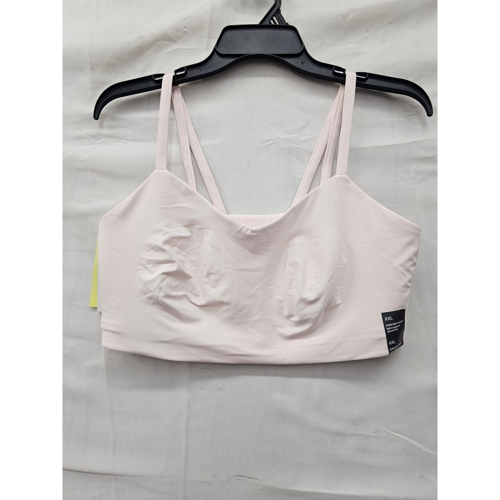 All in Motion Womens Strappy Sports Bra Pink Nylon Blend Athletic Size XXL